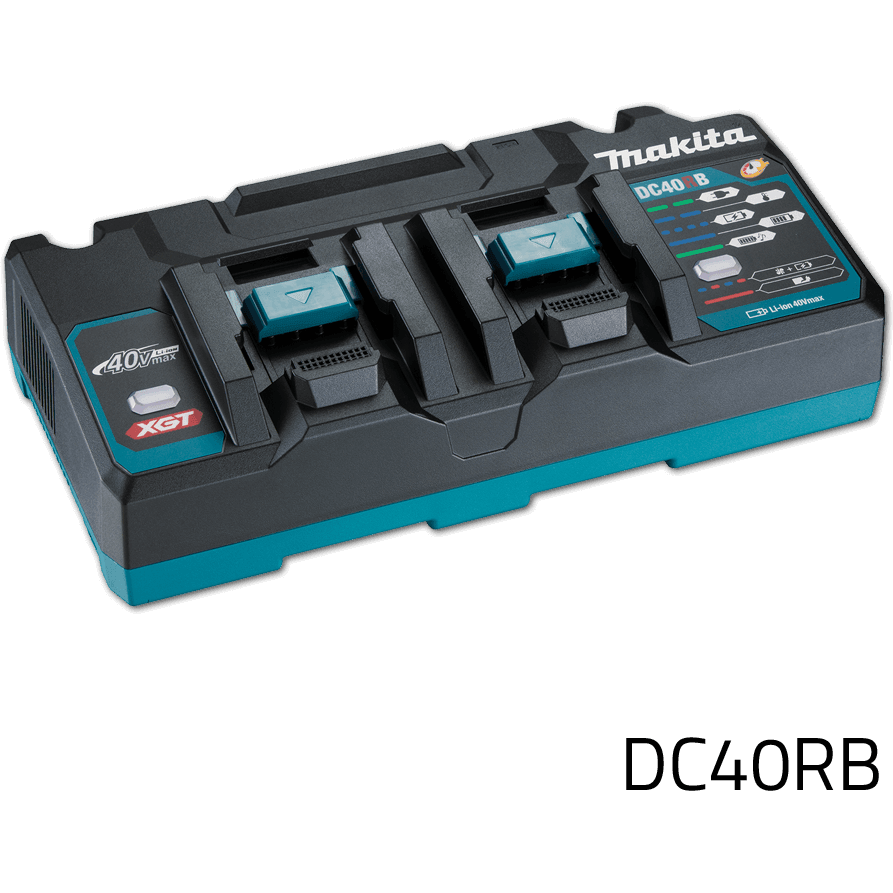 Makita DC40RB 40V 2-Port Rapid Fast Battery Charger XGT (191N09-8) - KHM Megatools Corp. Makita DC40RB 40V 2-Port Rapid Fast Battery Charger XGT (191N09-8) - KHM Megatools Corp.